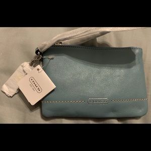 NWT! Robins Egg blue Coach wristlet